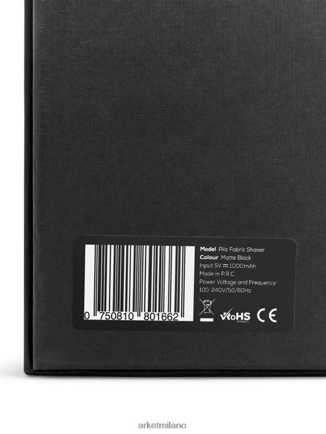 articoli per la casa esso ARKET unisex Rasoio in tessuto Steamery Pilo nero 6F0F6L1364