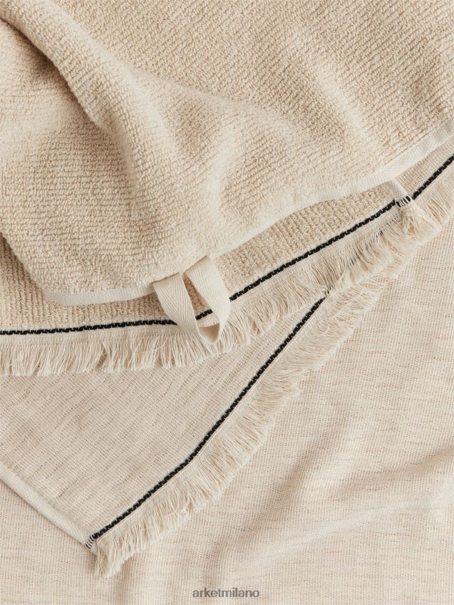 articoli per la casa esso ARKET unisex asciugamano in cotone 50 x 70 cm beige 6F0F6L1354