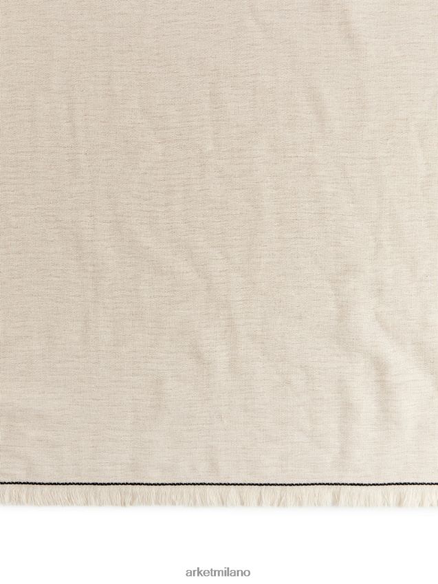 articoli per la casa esso ARKET unisex asciugamano in cotone 70 x 140 cm beige 6F0F6L1352