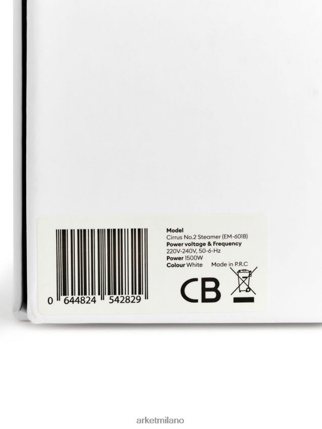 articoli per la casa esso ARKET unisex steamery cirrus n.2 vaporizzatore manuale spina eu bianco 6F0F6L1366