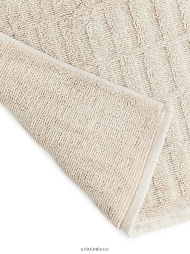 articoli per la casa esso ARKET unisex tappetino da bagno in cotone beige 6F0F6L1351