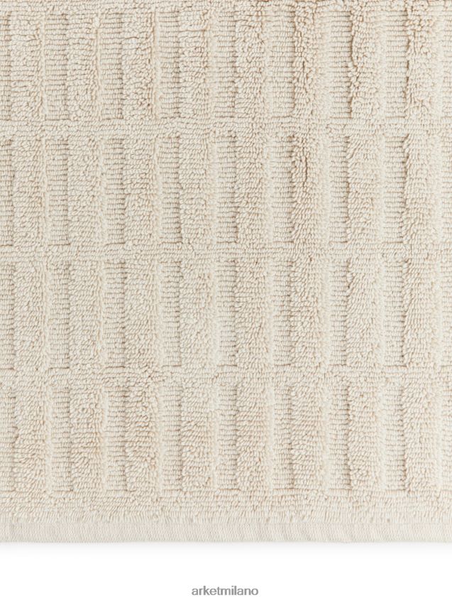 articoli per la casa esso ARKET unisex tappetino da bagno in cotone beige 6F0F6L1351