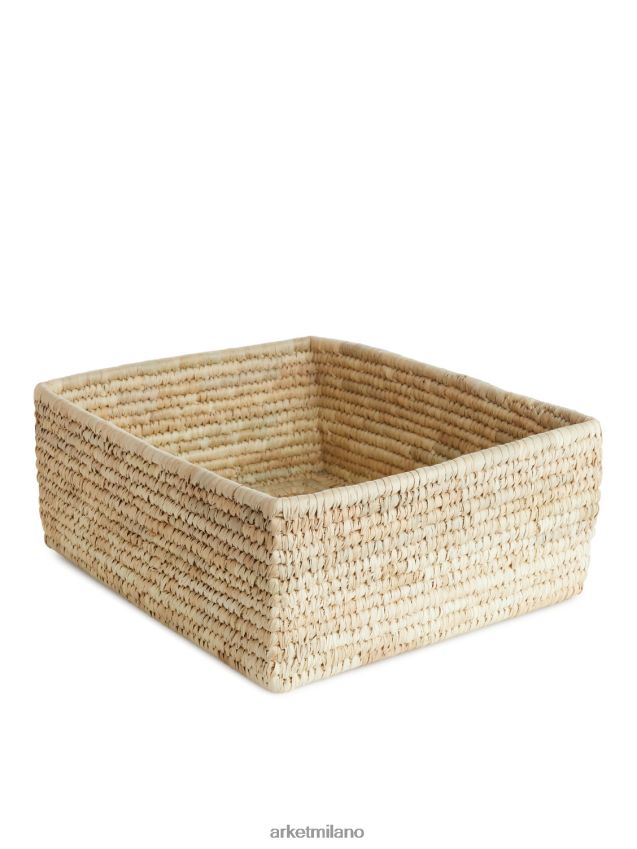 articoli per la casa esso ARKET unisex un mondo di cestini portaoggetti per palme artigianali beige 6F0F6L1348