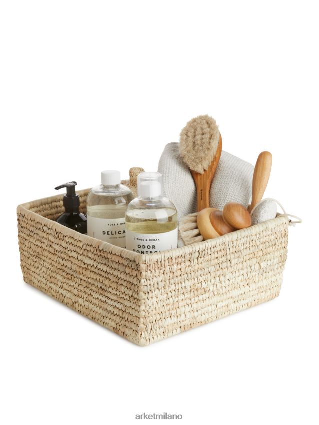 articoli per la casa esso ARKET unisex un mondo di cestini portaoggetti per palme artigianali beige 6F0F6L1348