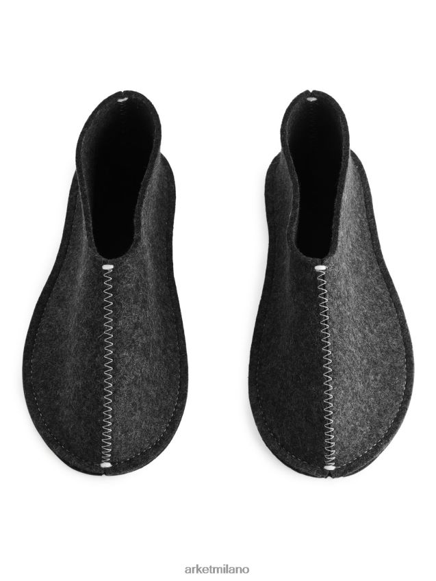 articoli per la casa esso ARKET unisex Pantofole in lana Pia Wallen grigio scuro melange 6F0F6L721
