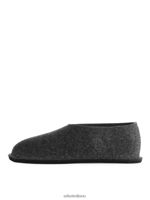 articoli per la casa esso ARKET unisex Pantofole in lana Pia Wallen grigio scuro melange 6F0F6L721