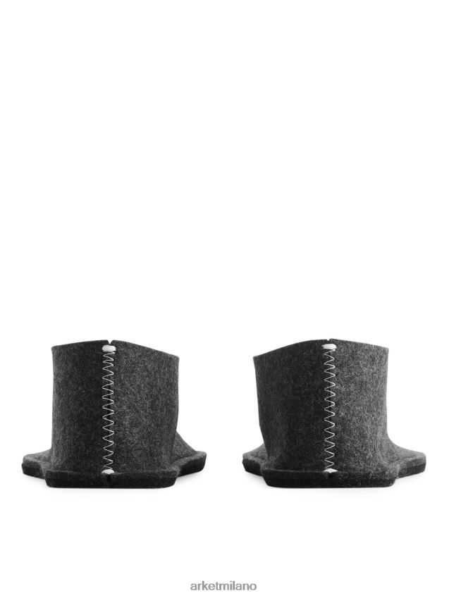 articoli per la casa esso ARKET unisex Pantofole in lana Pia Wallen grigio scuro melange 6F0F6L721