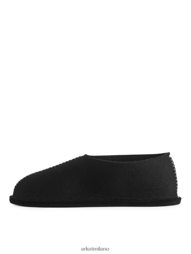 articoli per la casa esso ARKET unisex Pantofole in lana Pia Wallen nero 6F0F6L722