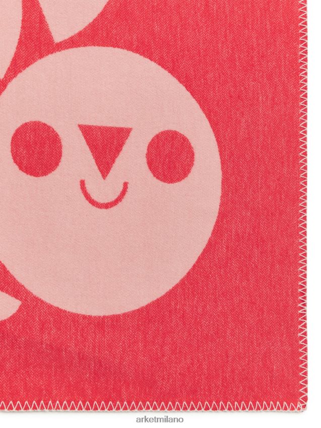 articoli per la casa esso ARKET unisex coperta in cotone edizione artista rosso bianco 6F0F6L1727
