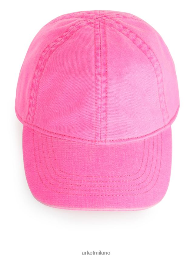 Accessori esso ARKET bambini berretto di cotone rosa fluo 6F0F6L1629