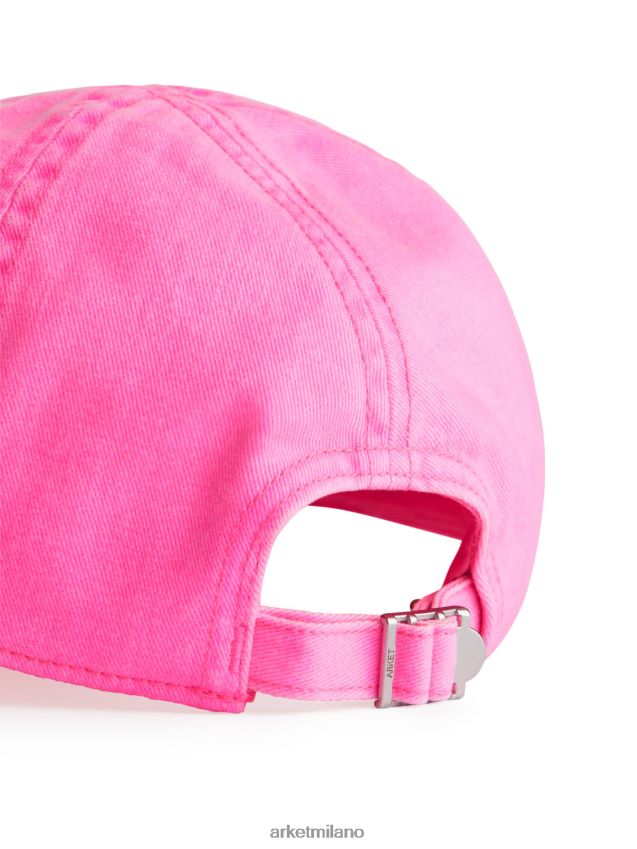 Accessori esso ARKET bambini berretto di cotone rosa fluo 6F0F6L1629