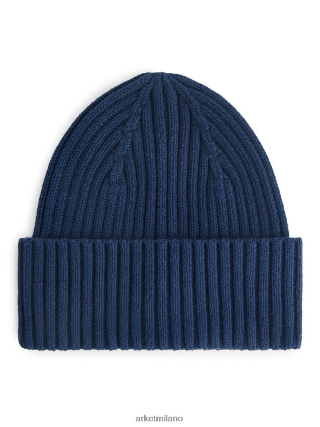 Accessori esso ARKET bambini berretto in maglia a coste blu scuro 6F0F6L1662
