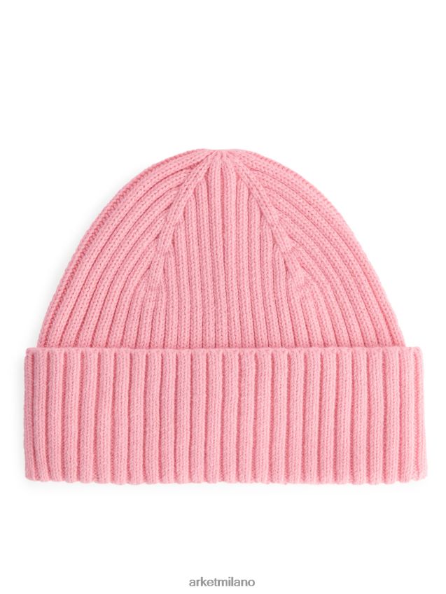 Accessori esso ARKET bambini berretto in maglia a coste rosa chiaro 6F0F6L1657