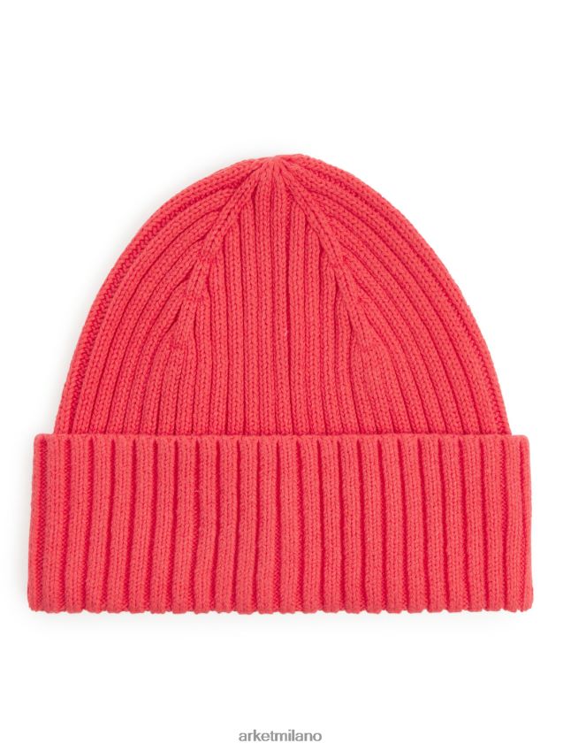 Accessori esso ARKET bambini berretto in maglia a coste rosso 6F0F6L1651