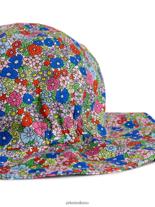 Accessori esso ARKET bambini cappellino in popeline multi/floreale 6F0F6L1638