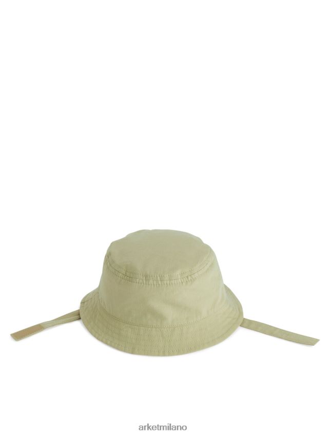 Accessori esso ARKET bambini cappello a secchiello in cotone beige 6F0F6L1734