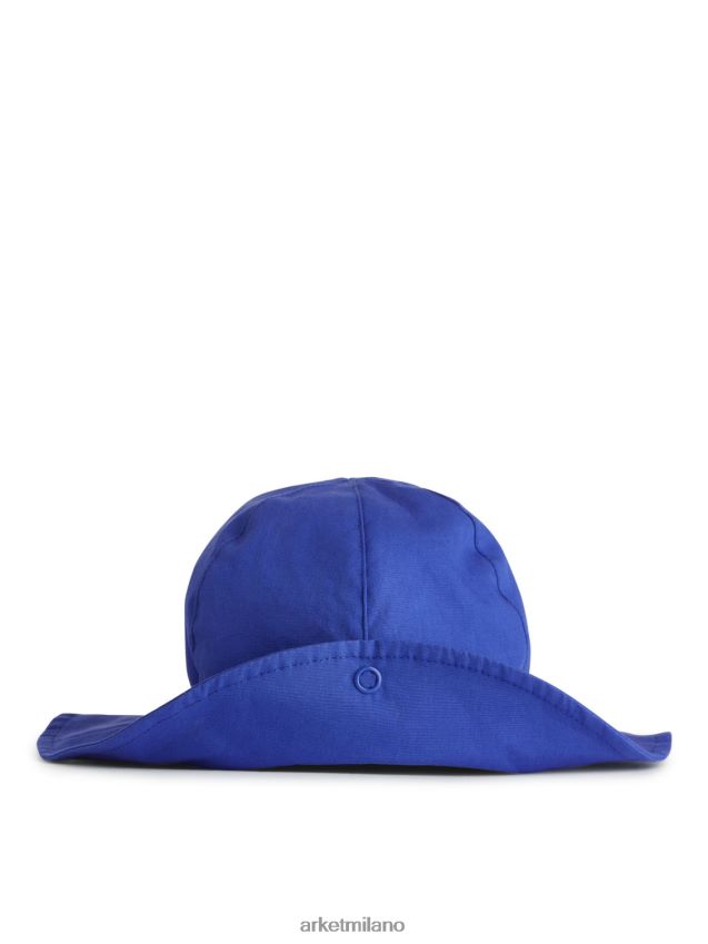 Accessori esso ARKET bambini cappello da sole in popeline blu 6F0F6L1775