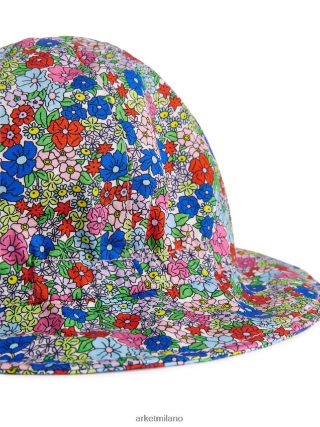 Accessori esso ARKET bambini cappello da sole in popeline multi/fiori 6F0F6L1774