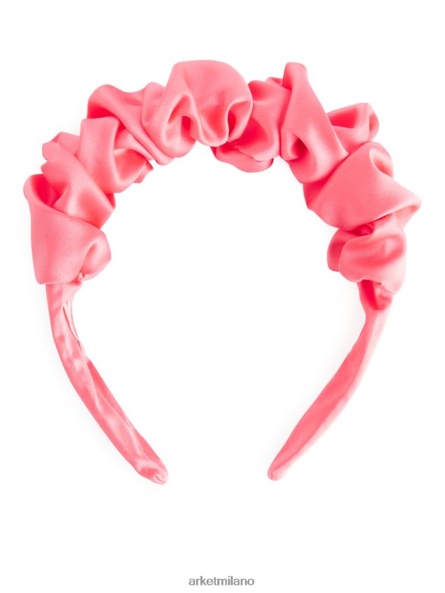 Accessori esso ARKET bambini fascia Alice in raso con volant rosa 6F0F6L1627