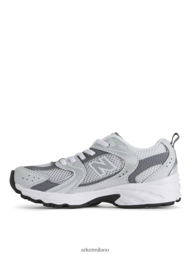 calzature esso ARKET bambini New Balance 530 scarpe da ginnastica per ragazzi bianco/grigio 6F0F6L1408
