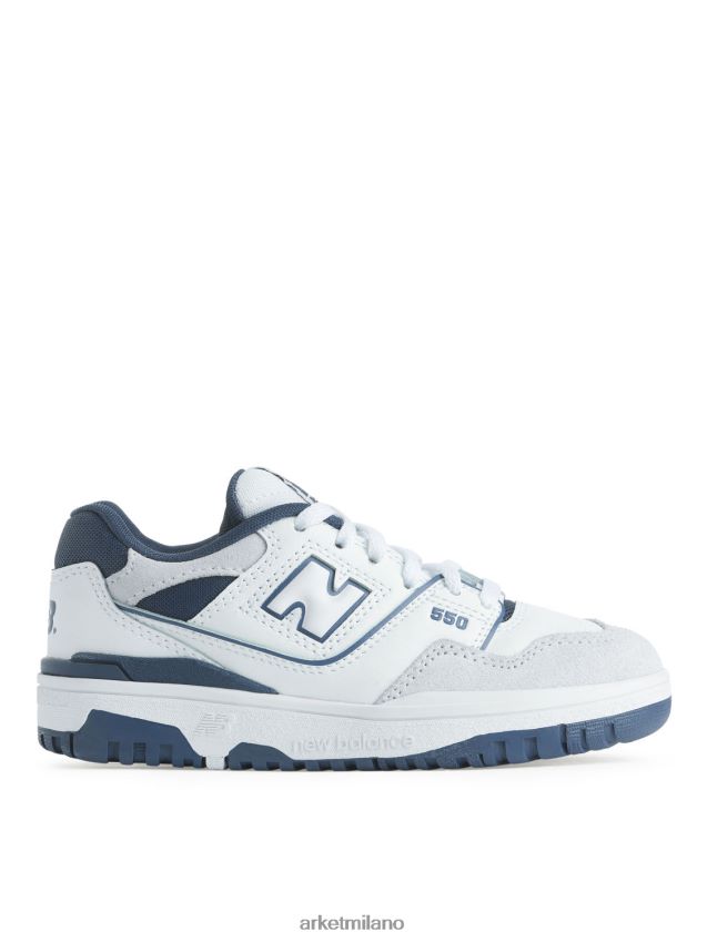 calzature esso ARKET bambini New Balance 550 scarpe da ginnastica per giovani bianco 6F0F6L1403
