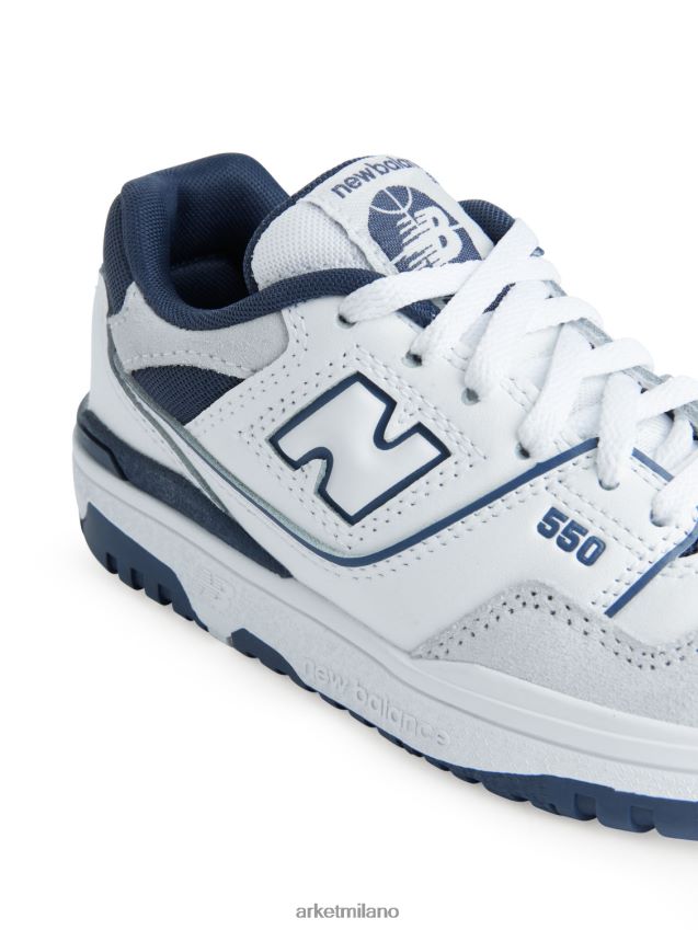 calzature esso ARKET bambini New Balance 550 scarpe da ginnastica per giovani bianco 6F0F6L1403