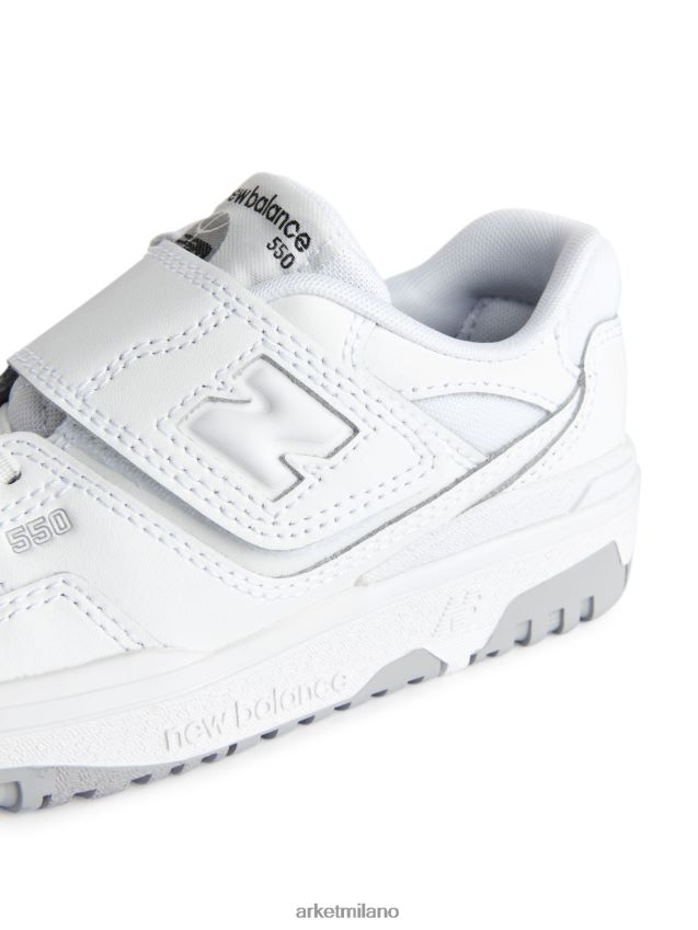 calzature esso ARKET bambini New Balance 550 scarpe da ginnastica per giovani bianco 6F0F6L1412