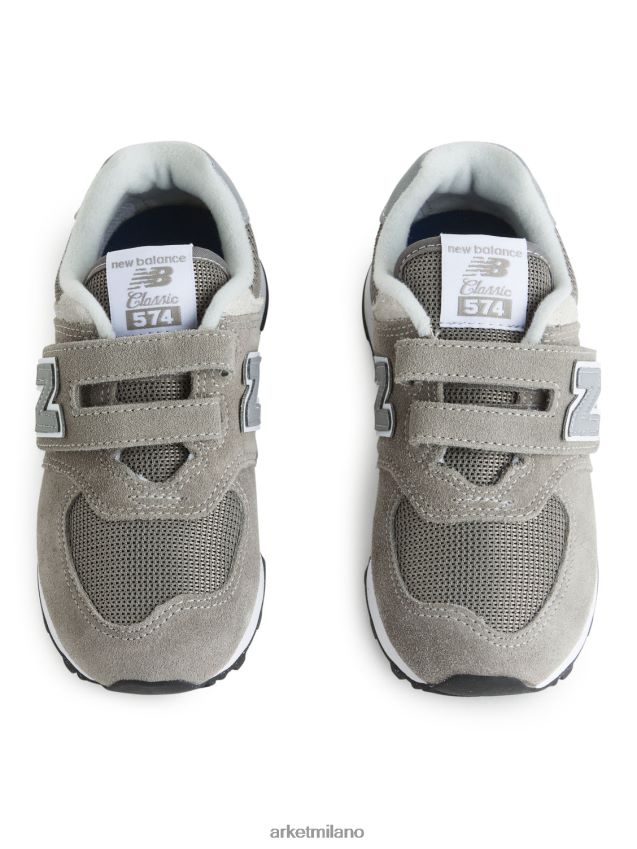 calzature esso ARKET bambini New Balance 574 scarpe da ginnastica per bambini grigio 6F0F6L1420