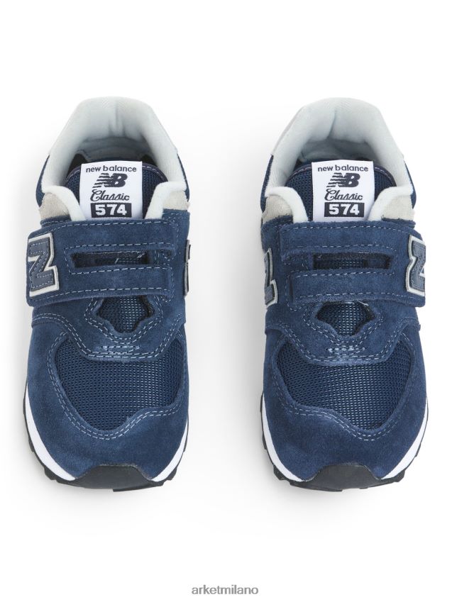 calzature esso ARKET bambini New Balance 574 scarpe da ginnastica per giovani blu 6F0F6L1405
