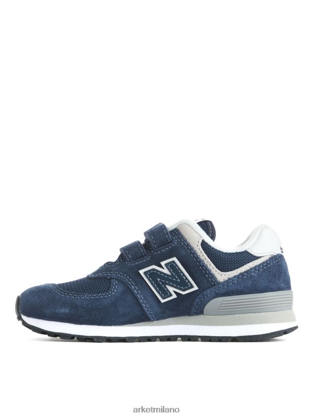 calzature esso ARKET bambini New Balance 574 scarpe da ginnastica per giovani blu 6F0F6L1405