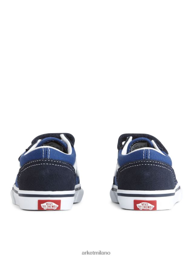 calzature esso ARKET bambini Vans - Scarpe da ginnastica con chiusura a strappo Old Skool per bambini blu scuro/bianco 6F0F6L1398