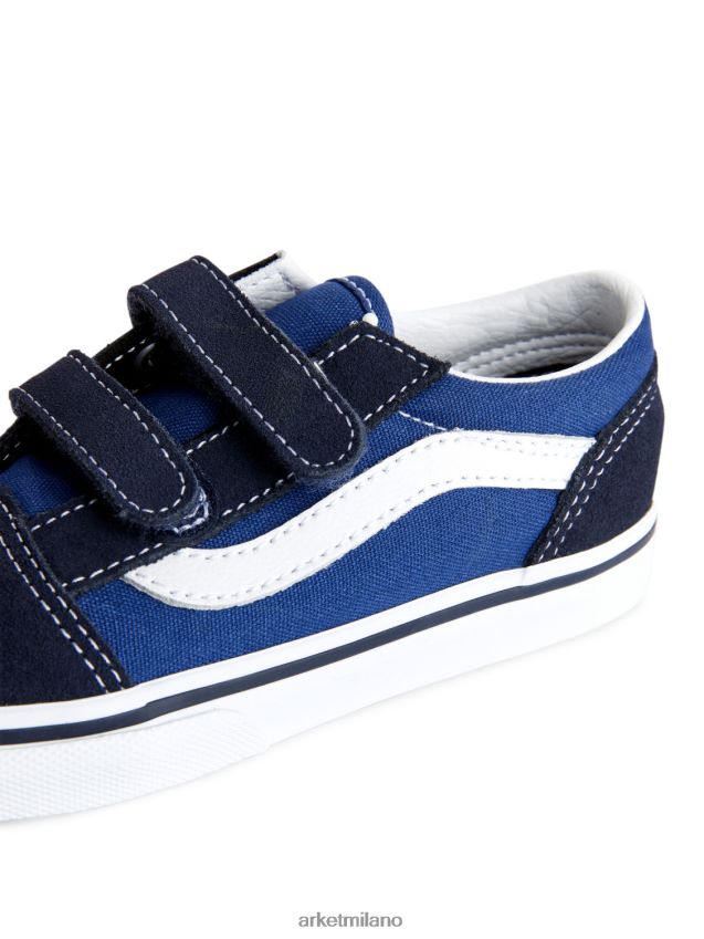 calzature esso ARKET bambini Vans - Scarpe da ginnastica con chiusura a strappo Old Skool per bambini blu scuro/bianco 6F0F6L1398