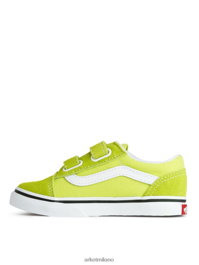 calzature esso ARKET bambini Vans - Scarpe da ginnastica con chiusura a strappo Old Skool per bambini verde acceso 6F0F6L1393