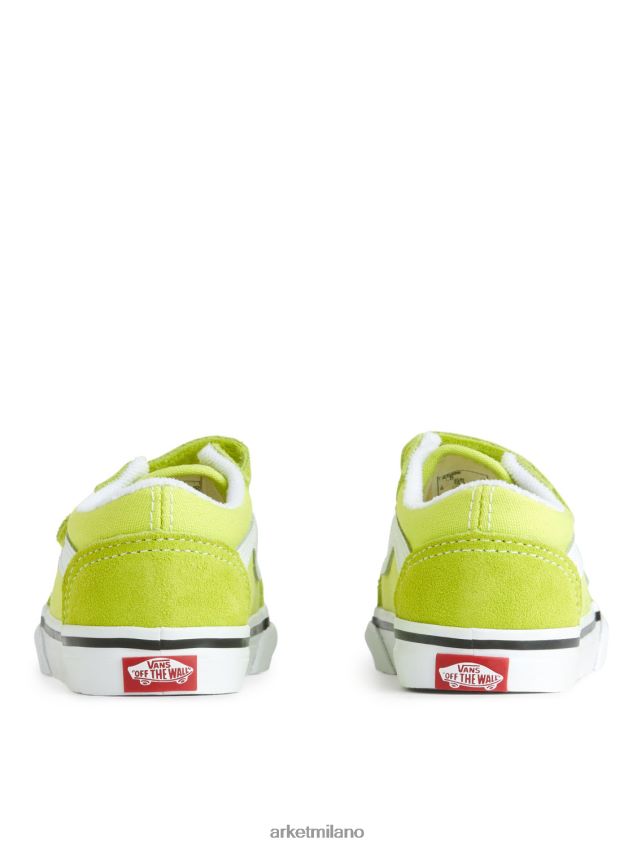 calzature esso ARKET bambini Vans - Scarpe da ginnastica con chiusura a strappo Old Skool per bambini verde acceso 6F0F6L1393