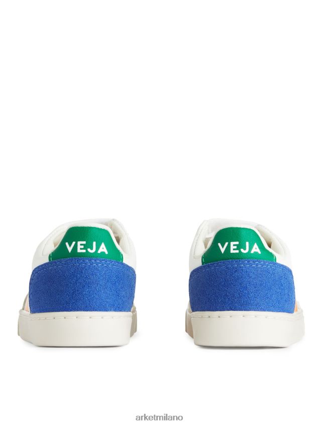 calzature esso ARKET bambini Veja V-12 scarpe da ginnastica per bambini bianco/giallo/blu 6F0F6L1410