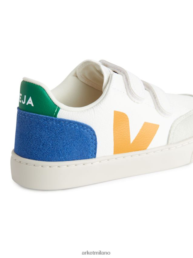 calzature esso ARKET bambini Veja V-12 scarpe da ginnastica per bambini bianco/giallo/blu 6F0F6L1410