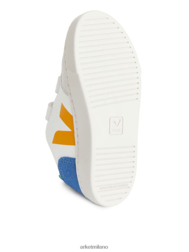 calzature esso ARKET bambini Veja V-12 scarpe da ginnastica per bambini bianco/giallo/blu 6F0F6L1410