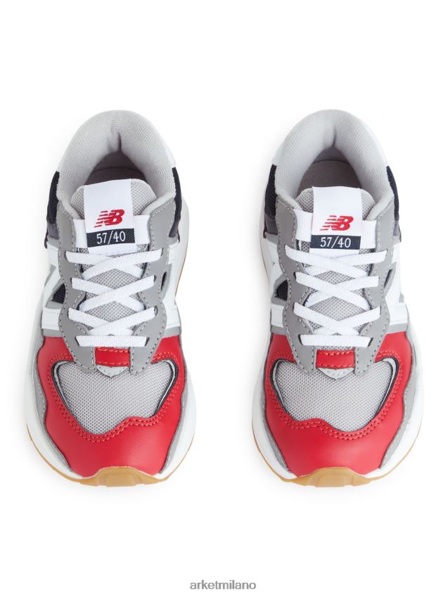 calzature esso ARKET bambini scarpe da ginnastica new balance 5740 rosso/bianco/grigio/nero 6F0F6L1415