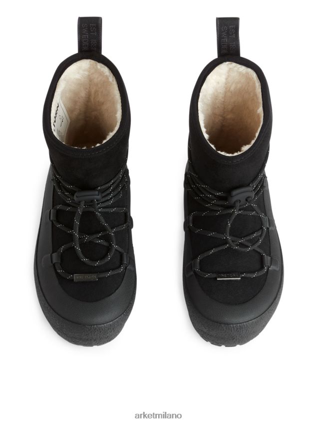 calzature esso ARKET bambini stivali tretorn aspa ibridi jr nero 6F0F6L1417