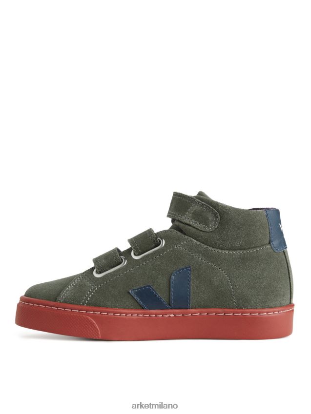 calzature esso ARKET bambini veja esplar scarpe da ginnastica medie da bambino verde kaki 6F0F6L1427