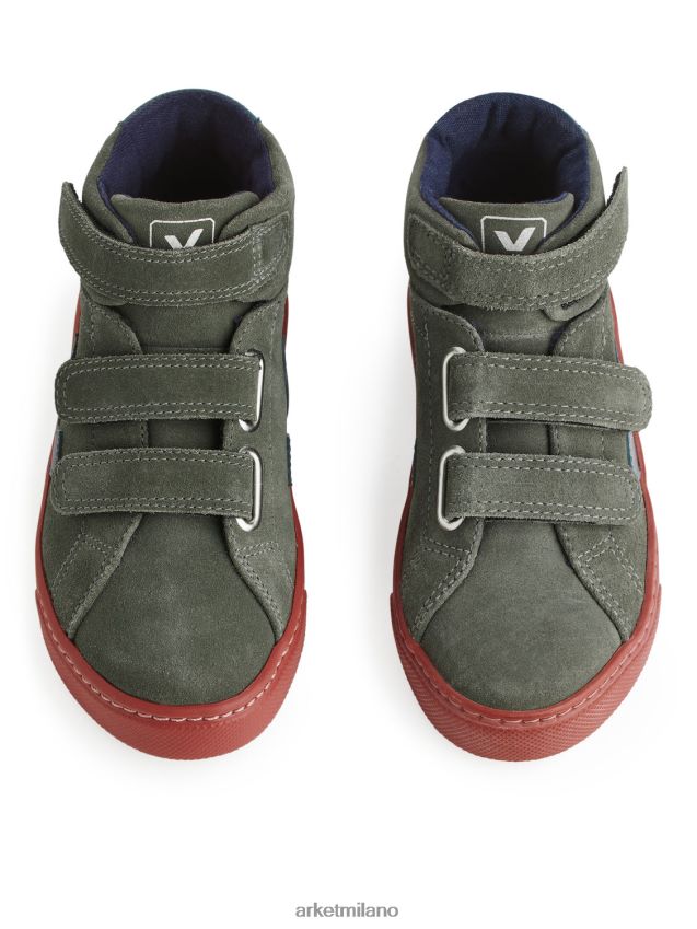 calzature esso ARKET bambini veja esplar scarpe da ginnastica medie da bambino verde kaki 6F0F6L1427