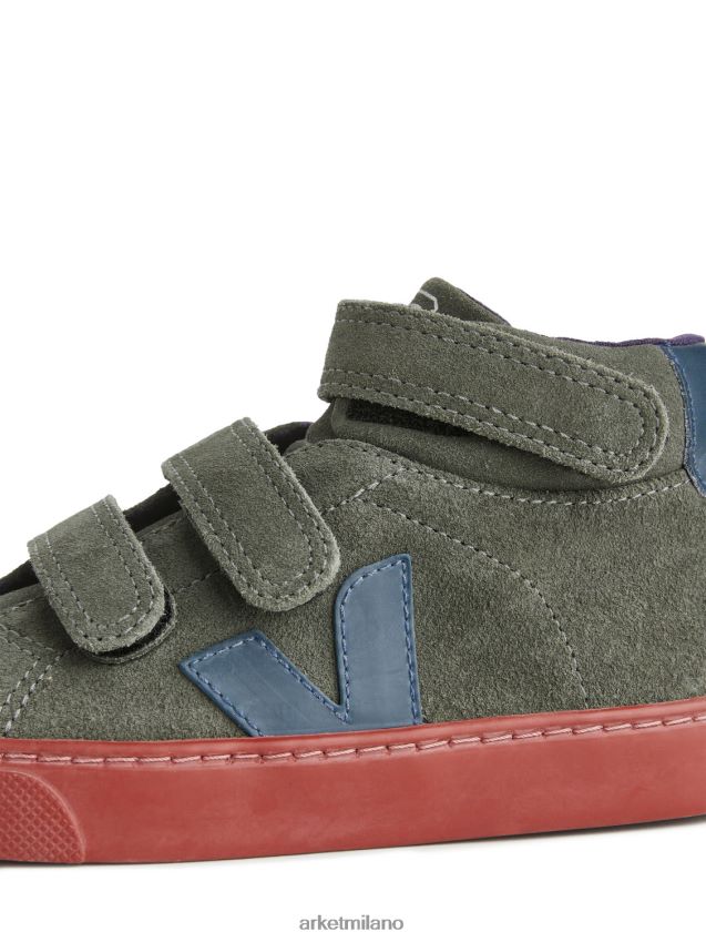 calzature esso ARKET bambini veja esplar scarpe da ginnastica medie da bambino verde kaki 6F0F6L1427