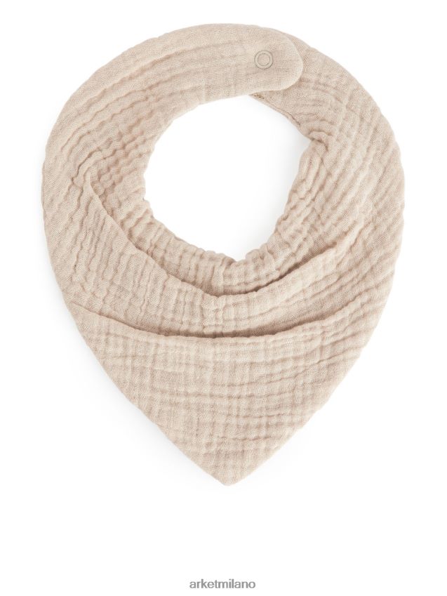 vestiario esso ARKET bambini Bavaglino di garza, set da 2 azzurro/beige 6F0F6L1692