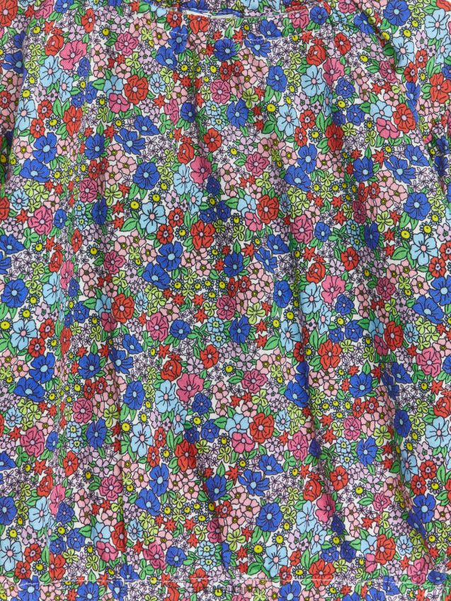 vestiario esso ARKET bambini camicetta con maniche a palloncino blu/floreale 6F0F6L1731