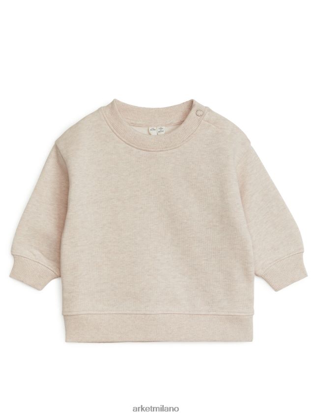 vestiario esso ARKET bambini felpa ampia in cotone melange di avena 6F0F6L1737