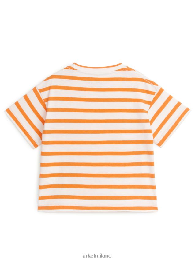vestiario esso ARKET bambini maglietta a maniche corte bianco sporco/arancione 6F0F6L1697