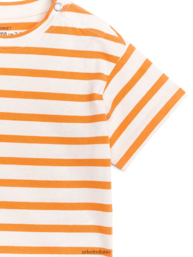 vestiario esso ARKET bambini maglietta a maniche corte bianco sporco/arancione 6F0F6L1697
