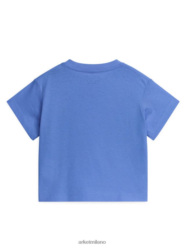 vestiario esso ARKET bambini maglietta a maniche corte blu 6F0F6L1749