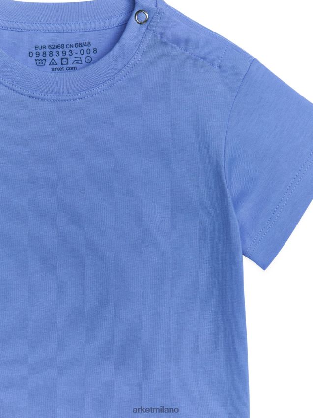 vestiario esso ARKET bambini maglietta a maniche corte blu 6F0F6L1749