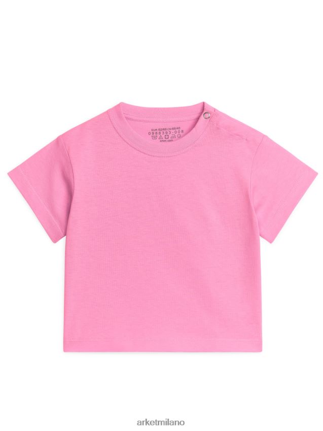 vestiario esso ARKET bambini maglietta a maniche corte rosa 6F0F6L1748